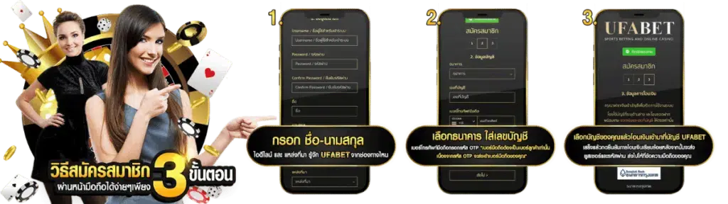 วิธีสมัครสมาชิก UFA168