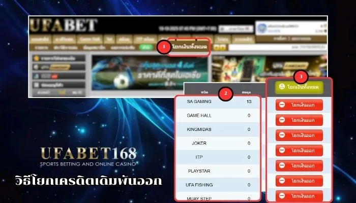 โยกเงินออก UFA168